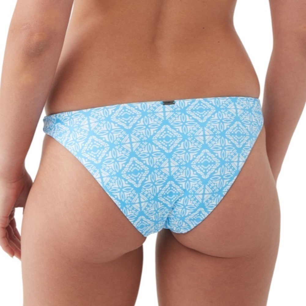 Nwt O’neill Sydney Tile Rockley Bikini Bottoms Blue White — image 3 of 6